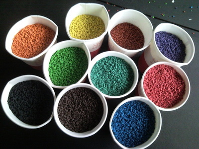 【上海廠家EPDM橡膠顆粒 彩色膠粒 EPDM跑道膠粒 球場顆粒 橡膠膠?！績r格,廠家,圖片,人造草坪,上海天路彈性材料-